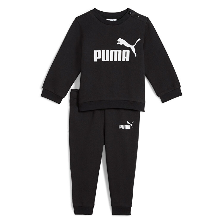 Puma Jogger Set Essentials Crew Fl Bebek Siyah Bisiklet Yaka Eşofman Takımı