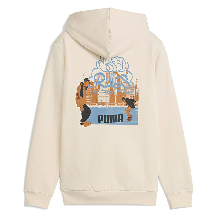 Puma Mid 90s Full Zip Çocuk Bej Kapüşonlu Ceket