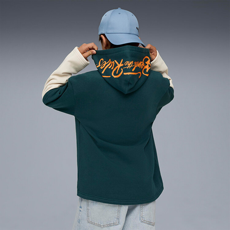Puma Mid 90s Layered Çocuk Yeşil Kapüşonlu Sweatshirt