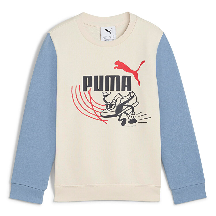 Puma Little Runners Crew Çocuk Bisiklet Yaka Sweatshirt