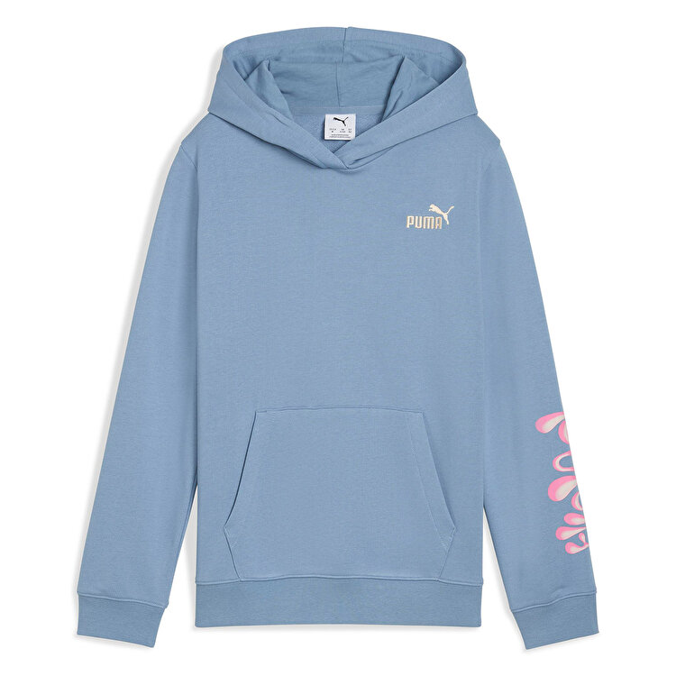 Puma Tweenerverse Çocuk Mavi Kapüşonlu Sweatshirt