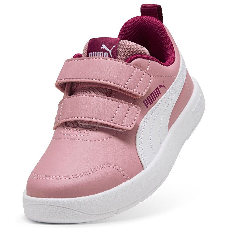 Puma Courtflex V3 V Çocuk Pembe Sneaker - Görsel 4