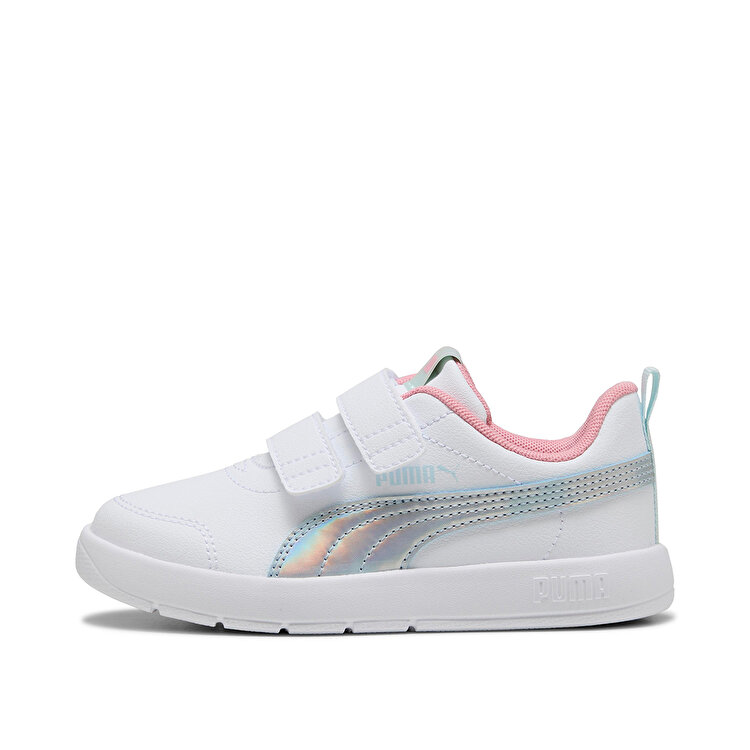 Puma Courtflex V3 Space Belle V Çocuk Beyaz Sneaker - Görsel 2