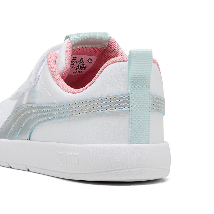 Puma Courtflex V3 Space Belle V Çocuk Beyaz Sneaker - Görsel 5
