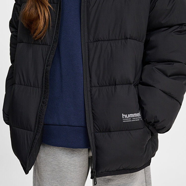 Hummel Lightweight Puffer Çocuk Siyah Dik YakaMont