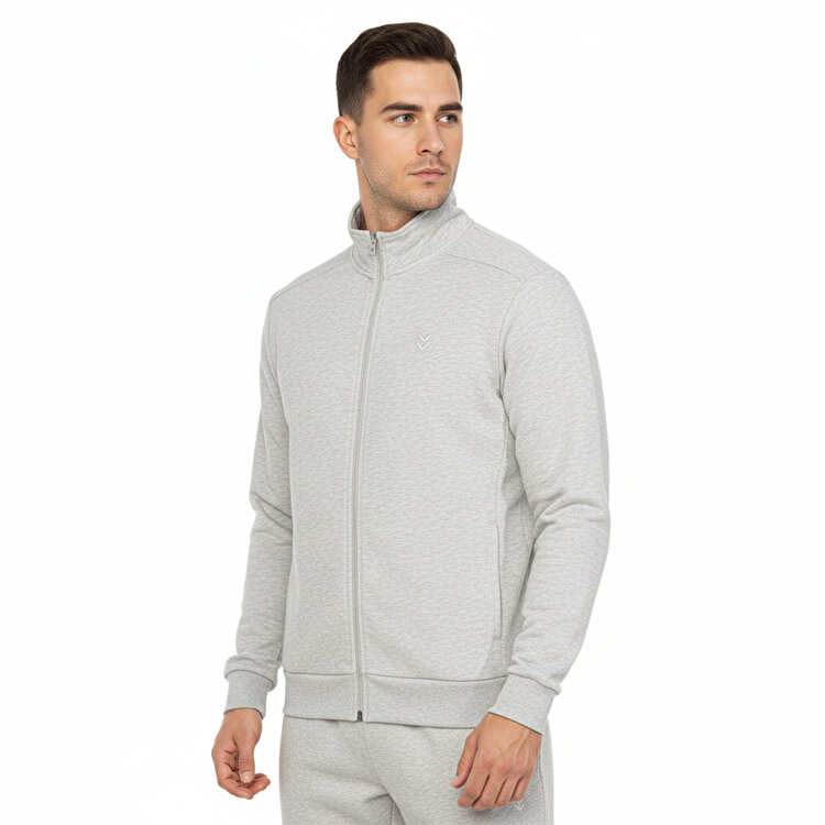 Hummel Pulse Erkek Gri Dik Yaka Ceket