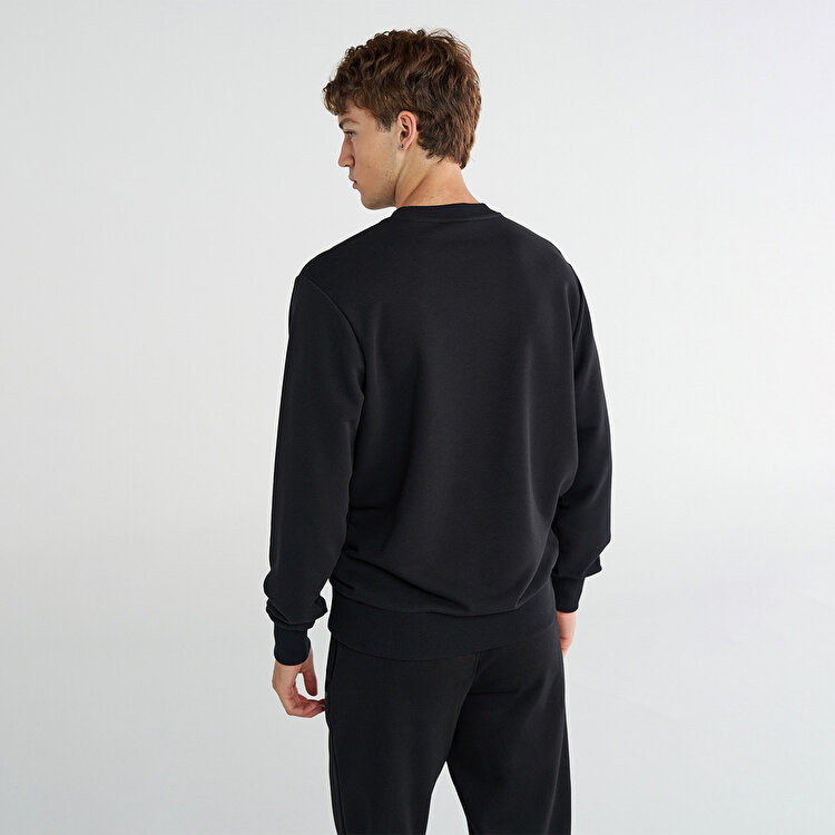 Hummel Pulse Regular Erkek Siyah Sweatshirt
