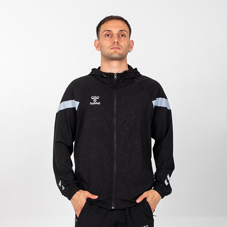Hummel Flex Erkek Siyah Kapüşonlu Ceket 922448-2001 - Sporthink
