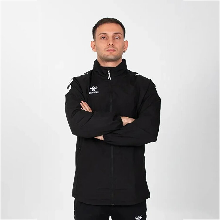 Hummel Line Erkek Siyah Dik Yaka Ceket