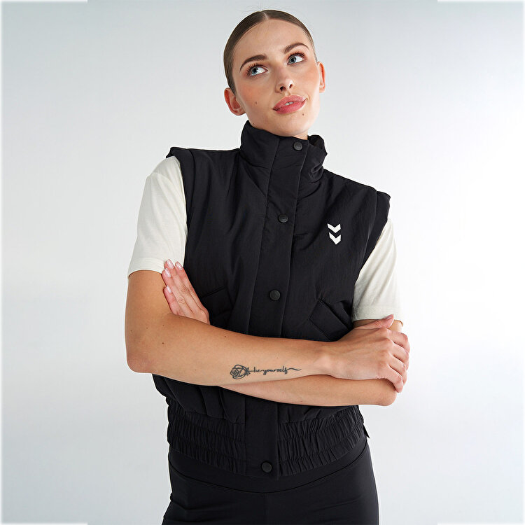 Hummel Care Kadın Siyah Dik Yaka Yelek