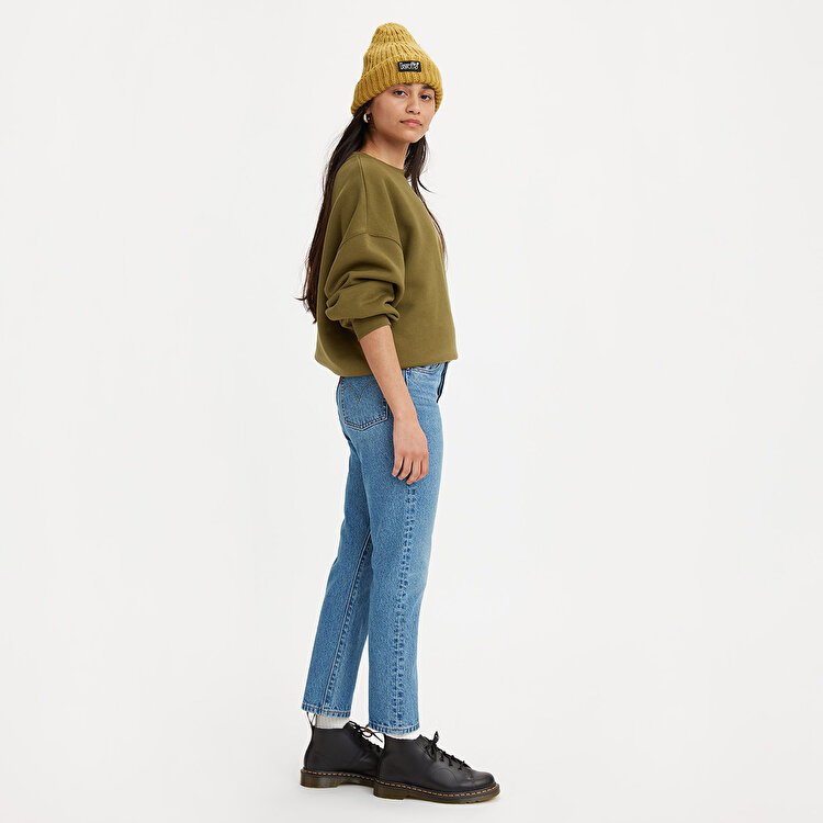 Levi's 501 Regular Fit Crop Kadın Mavi Jean