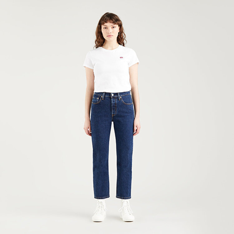 Levi's 501 Regular Fit Crop Kadın Lacivert Jean