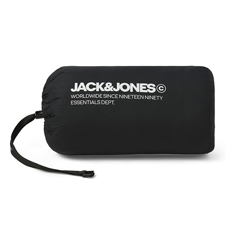 Jack&Jones State Packable Puffer Colar Erkek Siyah Dik Yaka Ceket