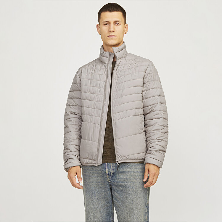 Jack&Jones State Packable Puffer Colar Erkek Bej Dik Yaka Ceket