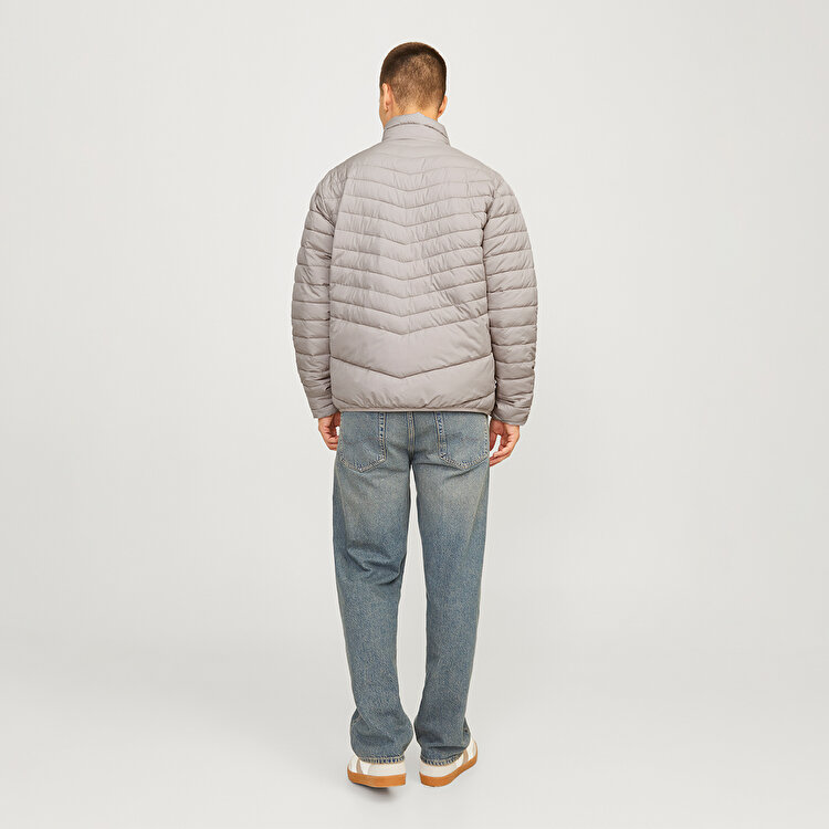 Jack&Jones State Packable Puffer Colar Erkek Bej Dik Yaka Ceket