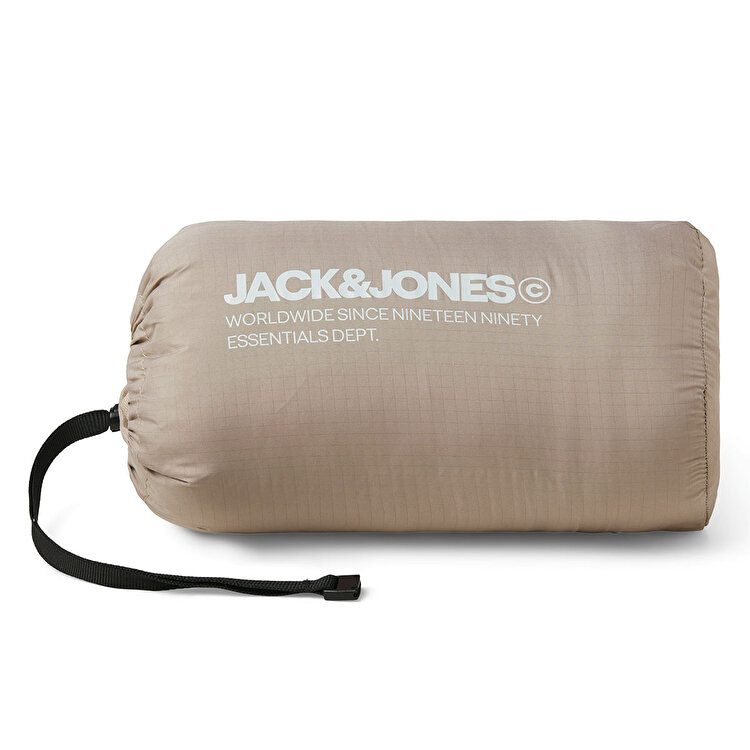 Jack&Jones State Packable Puffer Colar Erkek Bej Dik Yaka Ceket