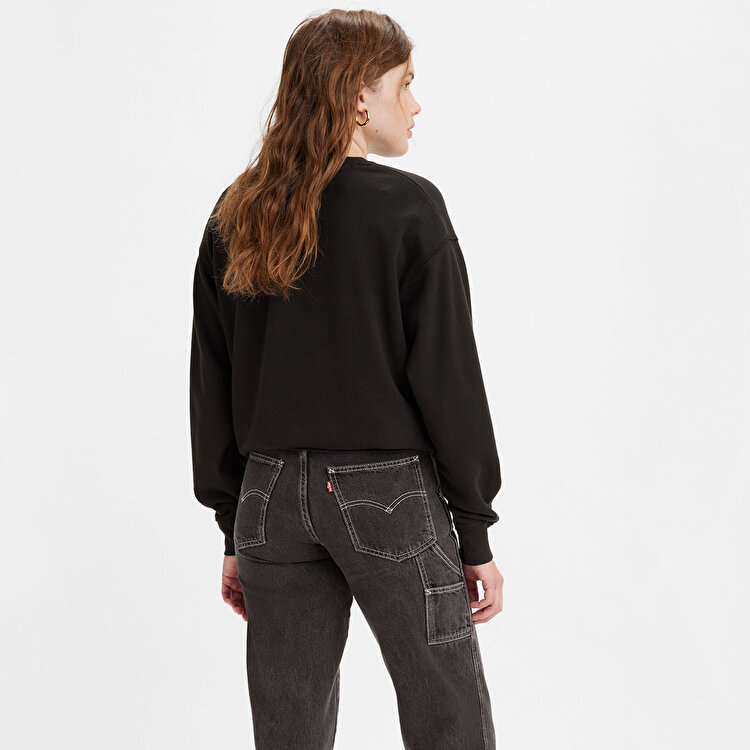 Levi's Lse Standard Kadın Siyah Bisiklet Yaka Sweatshirt