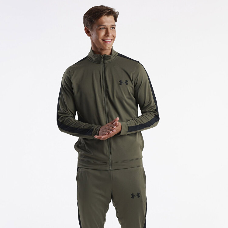 Under Armour Knit Track Erkek Yeşil Eşofman Takımı