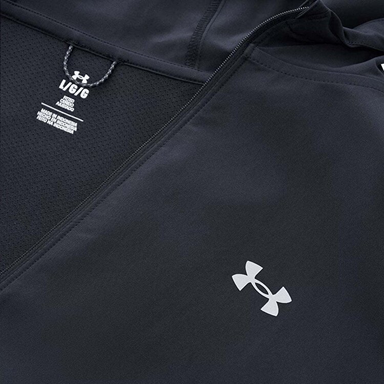 Under Armour Velociti Storm Hooded Erkek Siyah Kapüşonlu Ceket