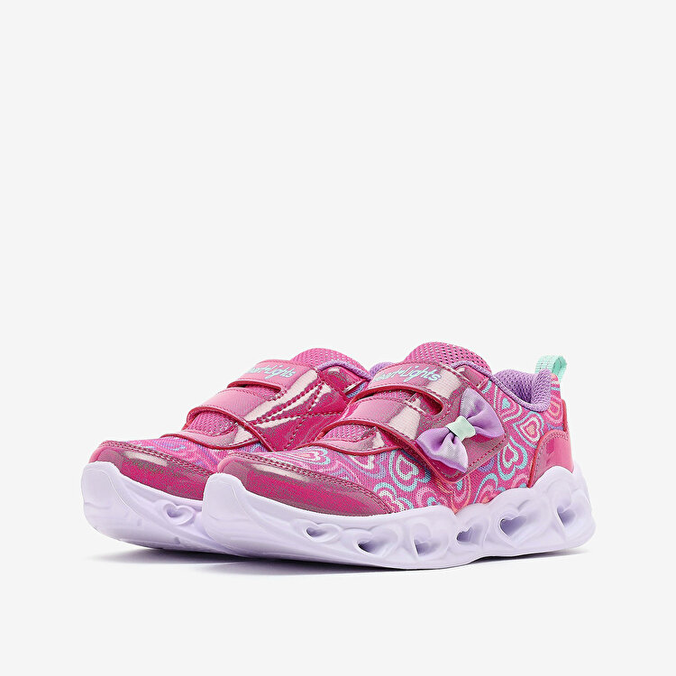 Skechers Heart Lights Kız Çocuk Pembe Spor Ayakkabı - Görsel 4