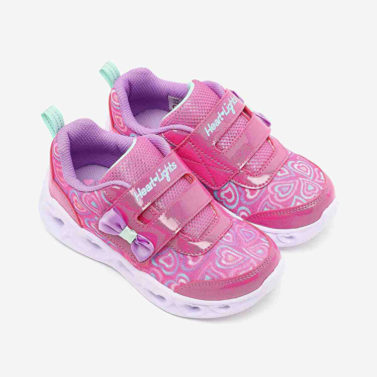 Skechers Heart Lights Kız Çocuk Pembe Spor Ayakkabı - Görsel 5