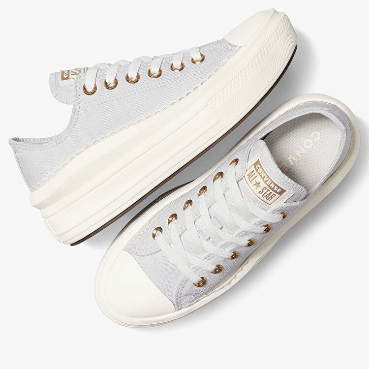 Converse Chuck Taylor All Star Move Platform Kadın Gri Sneaker - Görsel 5