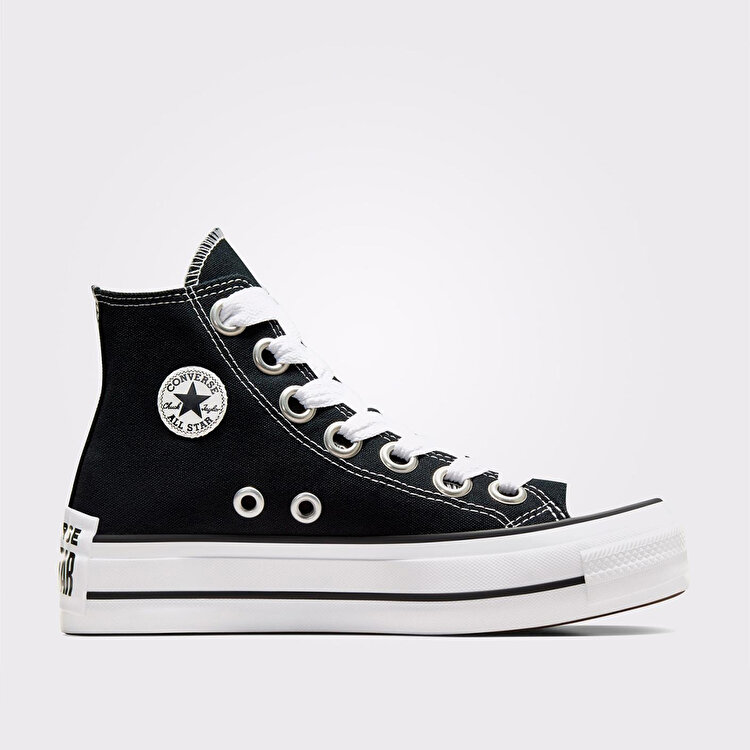Converse Chuck Taylor All Star Lift Hi Kadın Siyah Sneaker - Görsel 2