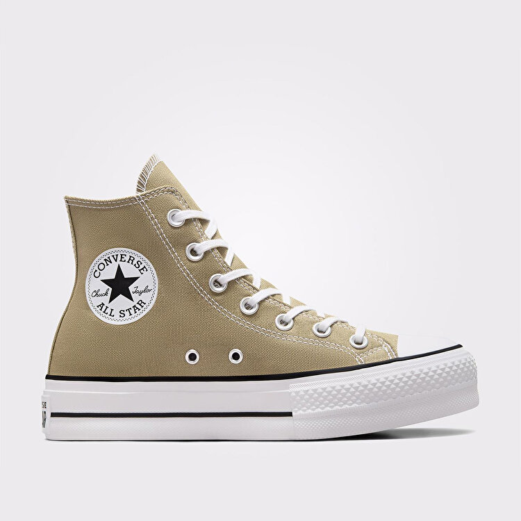 Converse Chuck Taylor All Star Lift Hi Kadın Yeşil Sneaker - Görsel 2