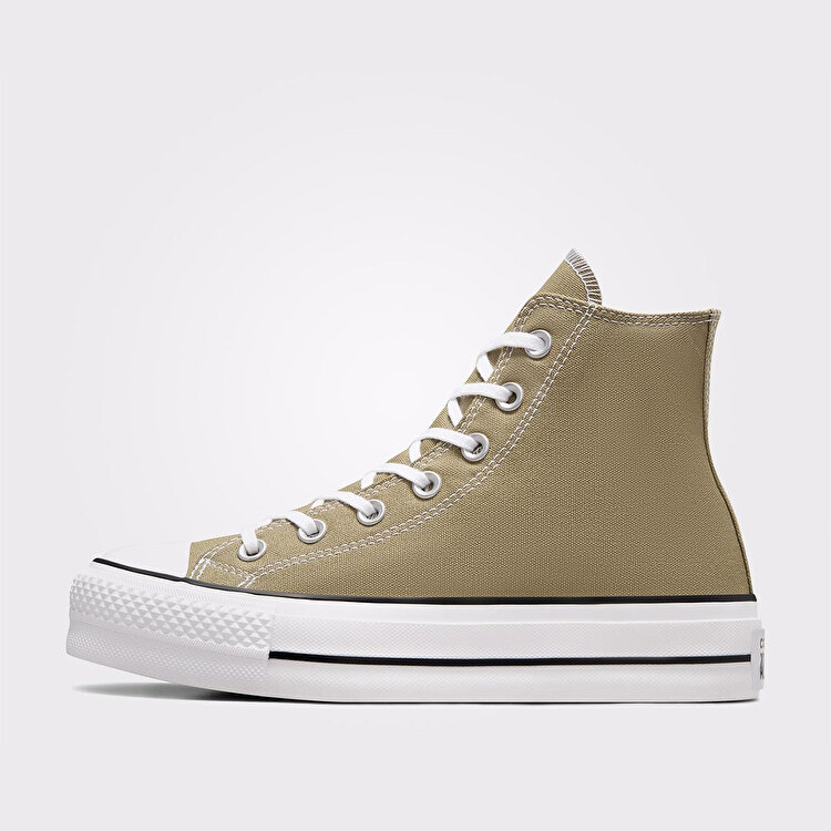 Converse Chuck Taylor All Star Lift Hi Kadın Yeşil Sneaker - Görsel 3