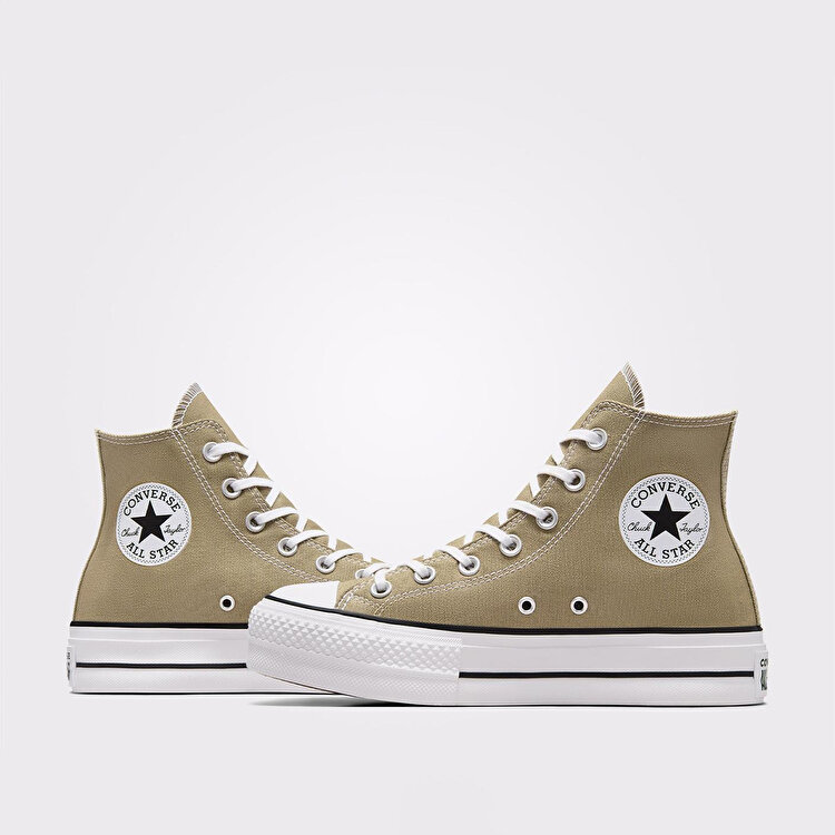 Converse Chuck Taylor All Star Lift Hi Kadın Yeşil Sneaker - Görsel 6