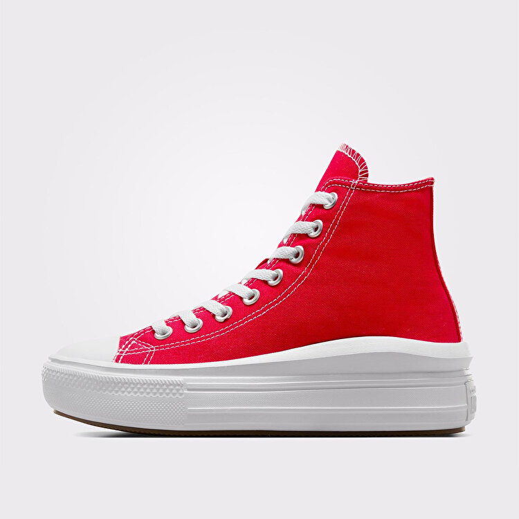 Converse Chuck Taylor All Star Move Kadın Kırmızı Sneaker - Görsel 3
