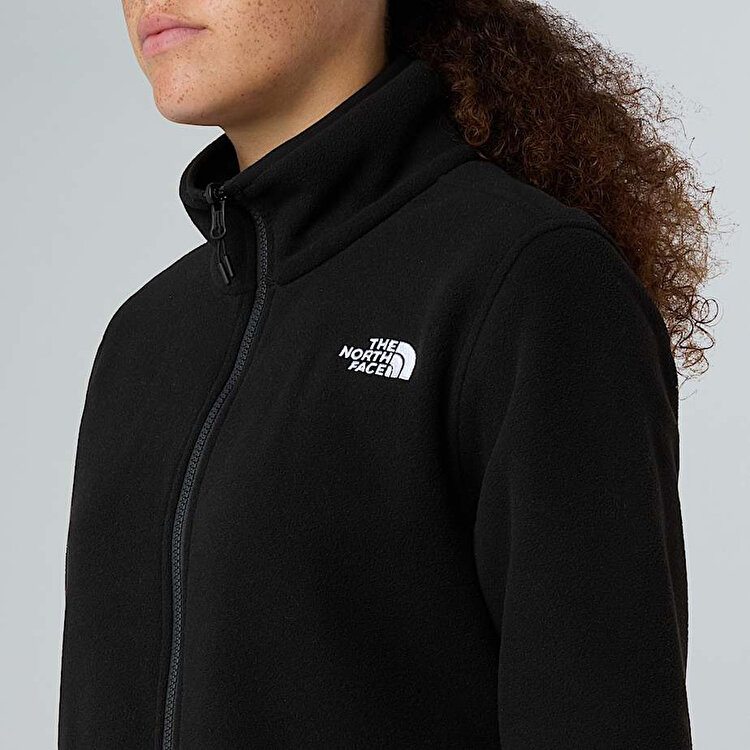 The North Face Glacier Fleece Kadın Siyah Dik Yaka Ceket