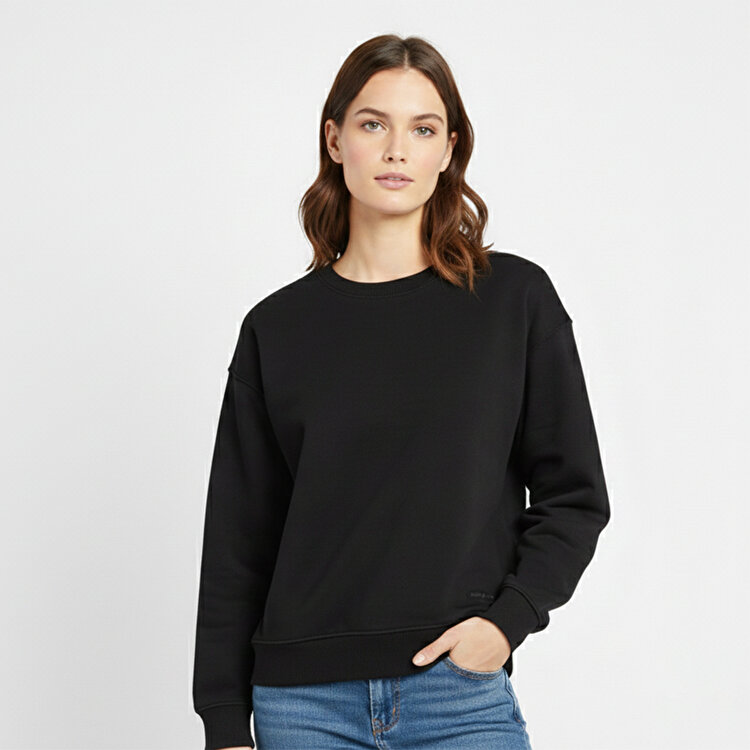 むー Lumberjack Ammy Kadın Siyah Sweatshirt 102027301 - Sporthink