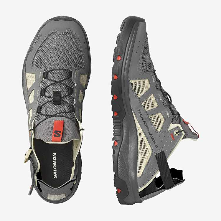 Salomon Techamphibian 5 Erkek Gri Deniz Ayakkabısı - Görsel 4
