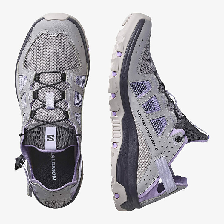 Salomon Techamphibian 5 Kadın Gri Deniz Ayakkabısı - Görsel 4