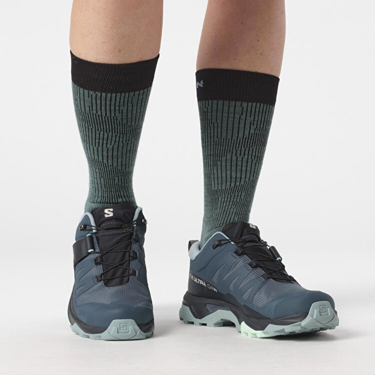 Salomon X Ultra 4 Goretex Kadın lacivert Outdoor Ayakkabı - Görsel 4