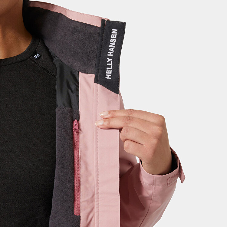 Helly Hansen Crew Hooded Midlayer 2.0 Kadın Pembe Mont