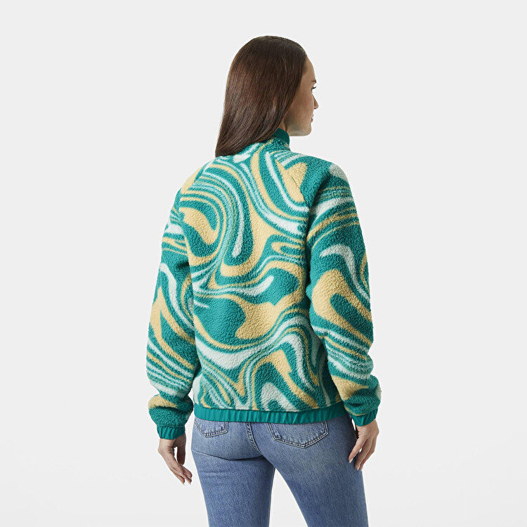 Helly Hansen Polar Imperial Printed Pile Snap Kadın Dik yaka Ceket