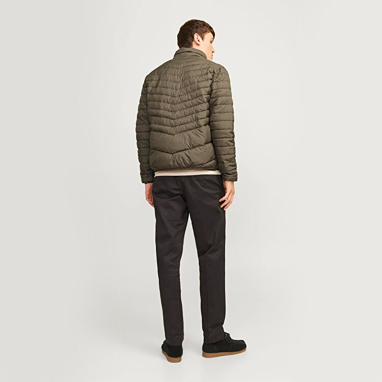 Jack&Jones State Packable Puffer Colar Erkek Haki Dik Yaka Ceket