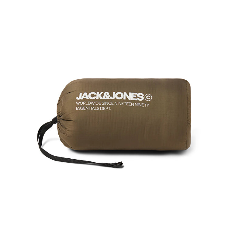Jack&Jones State Packable Puffer Colar Erkek Haki Dik Yaka Ceket