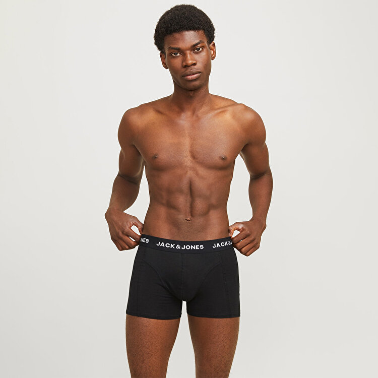 Jack&Jones Anthony 3'lü Erkek Siyah Boxer