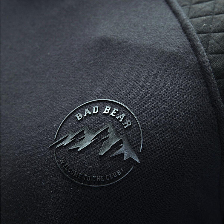 Bad Bear Grass Erkek Siyah Kapüşonlu Sweatshirt