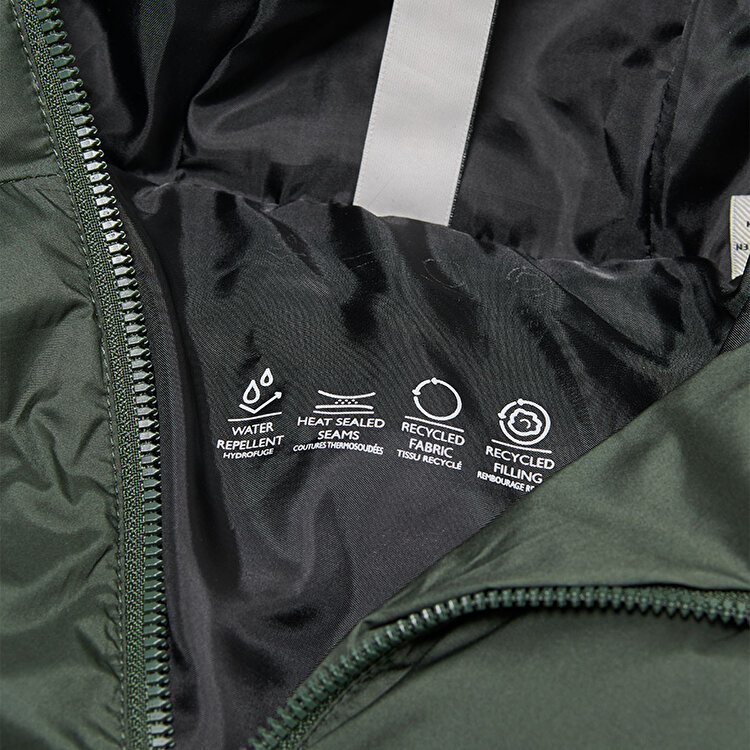 Only&Sons Union Seamless Life Puffer Erkek Haki Kapüşonlu Mont