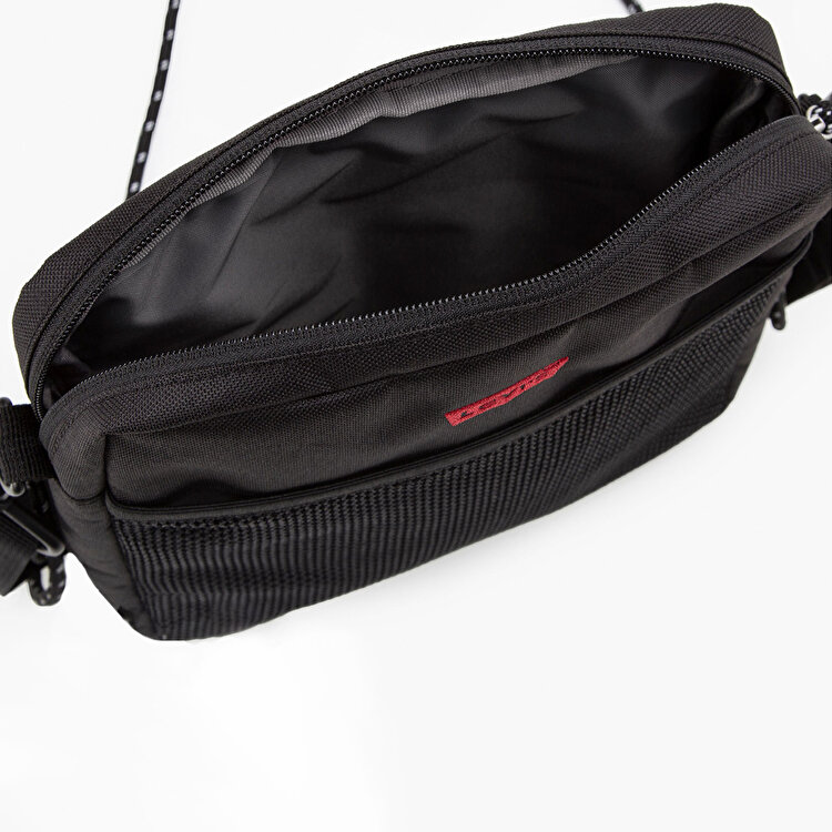 Levis Dual Strap North South Crossbody Erkek Siyah Omuz Çantası