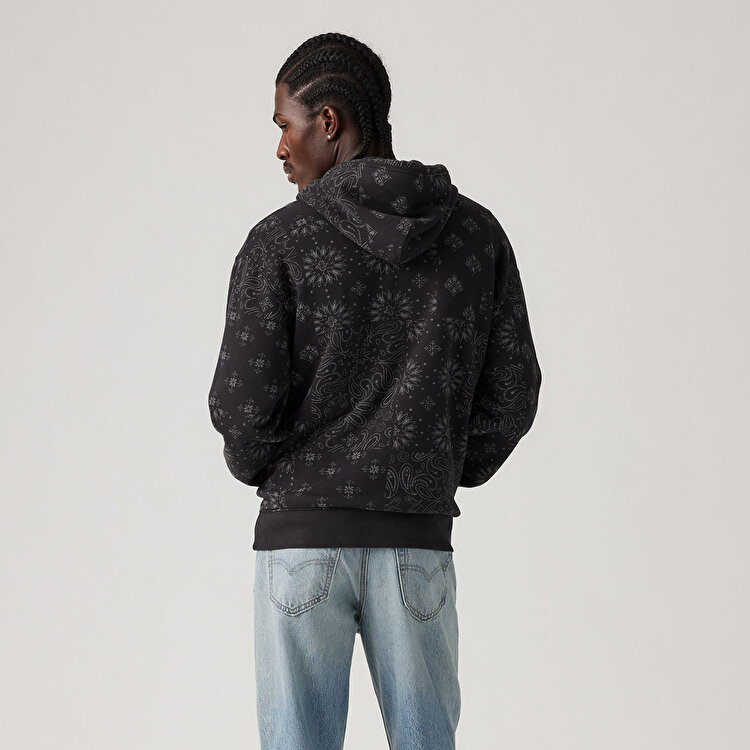 Levis Erkek Siyah Kapüşonlu Sweatshirt