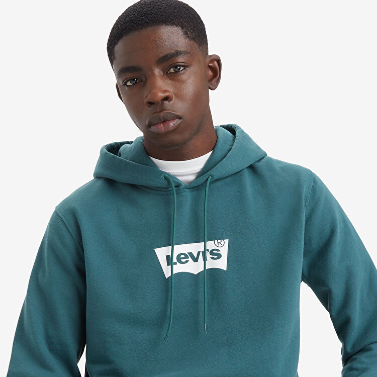 Levis Graphic Erkek Yeşil Kapüşonlu Sweatshirt