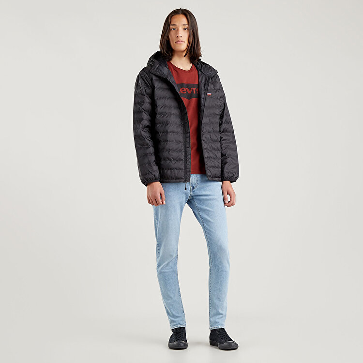 Levis Presidio Packable Hooded Erkek Siyah Kapüşonlu Mont