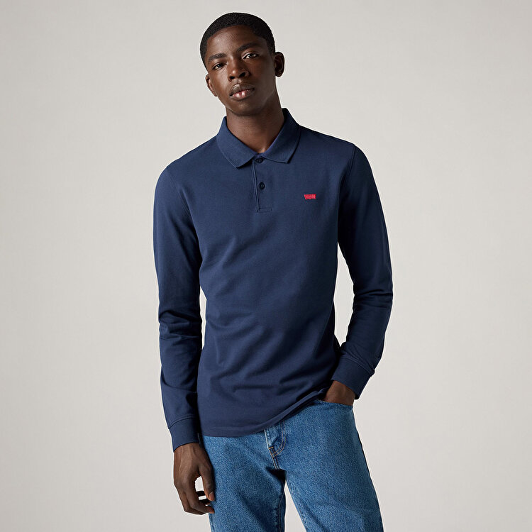 Levis Housemark Slim Erkek Mavi Polo Yaka Tişört