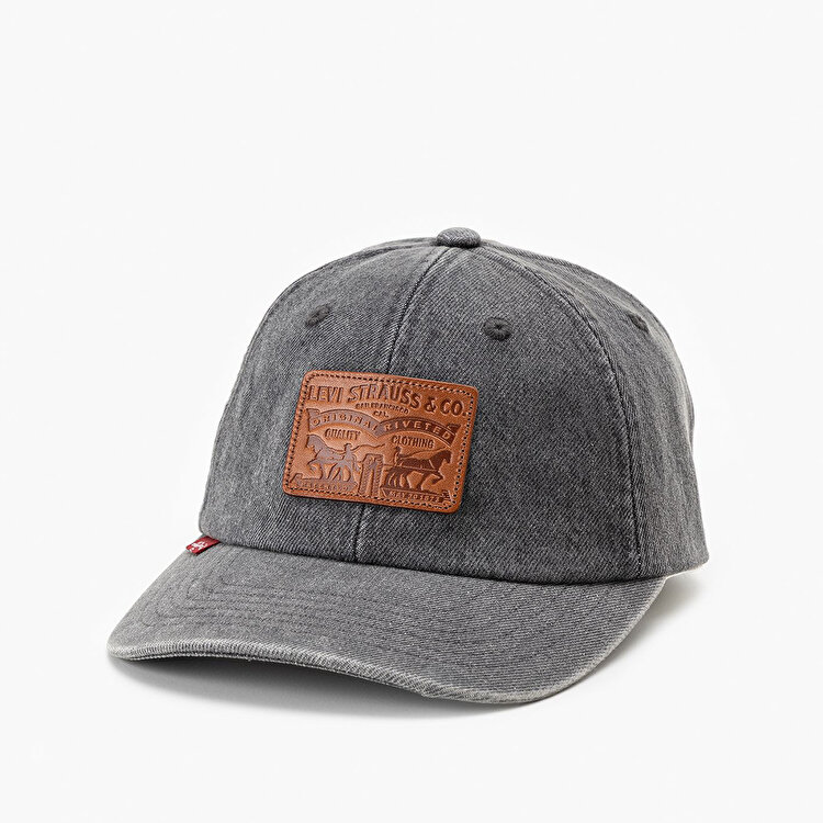 Levis Relaxed Dad Heritage Gri Şapka