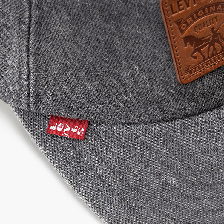 Levis Relaxed Dad Heritage Gri Şapka